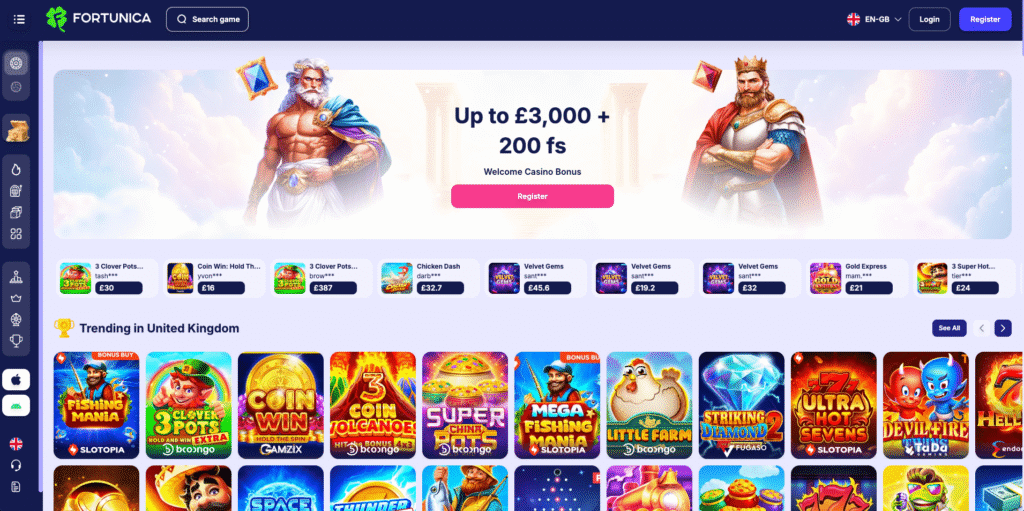 Trending UK casino not on Gamstop